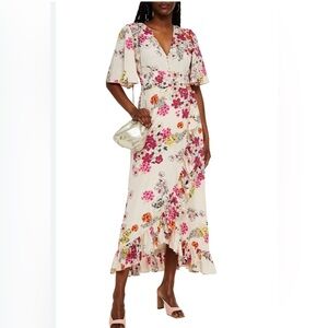 TiMO floral midi dress Size- size medium